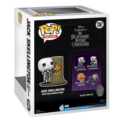 Pop! Jack Skellington deluxe con porta di Halloween