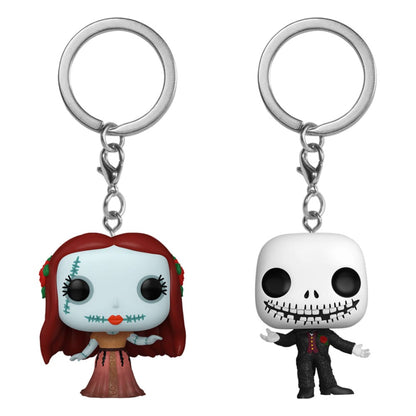 Pop! Keychain Sally et Jack Skellington 2-Pack