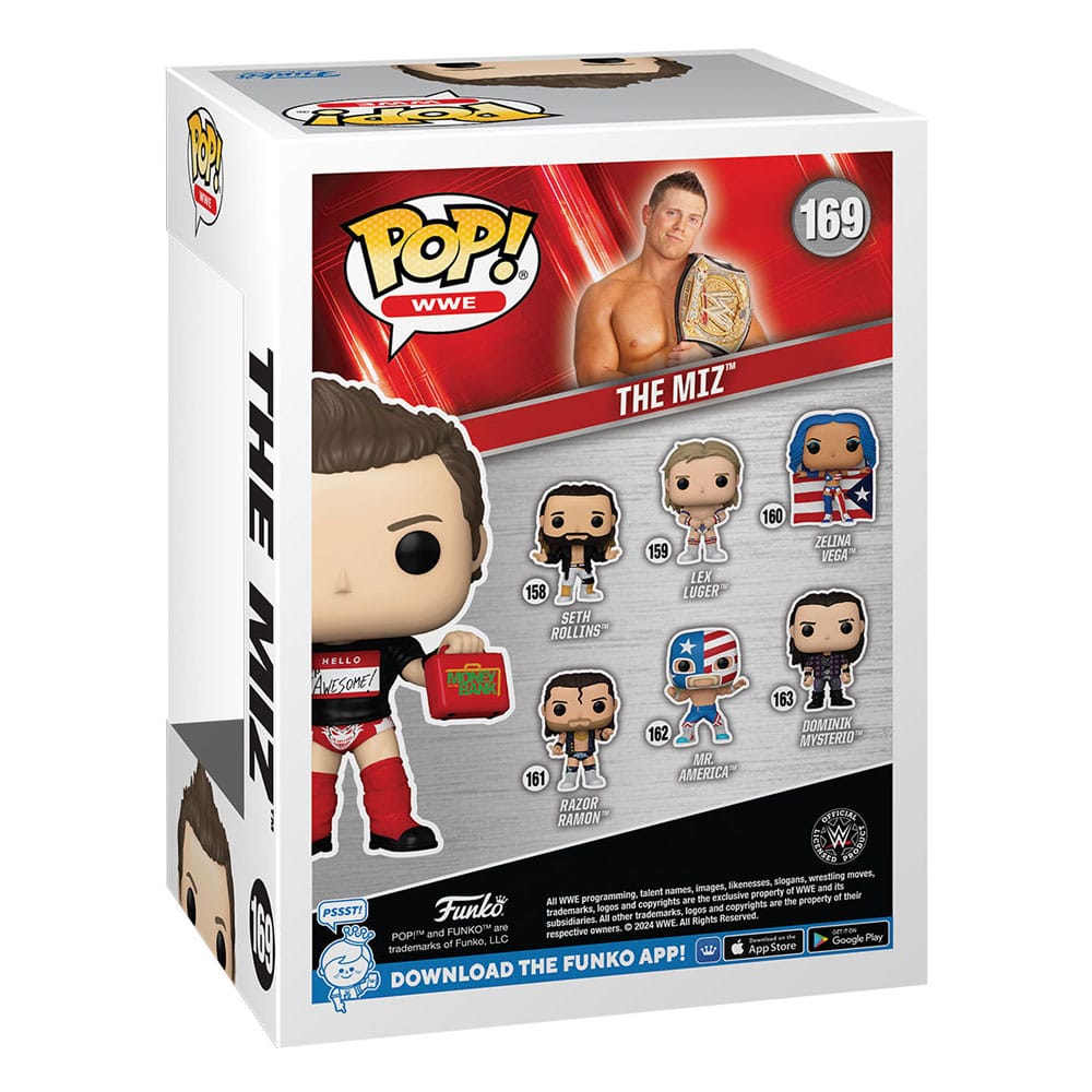 Pop! The Miz con una valigia di biglietti 