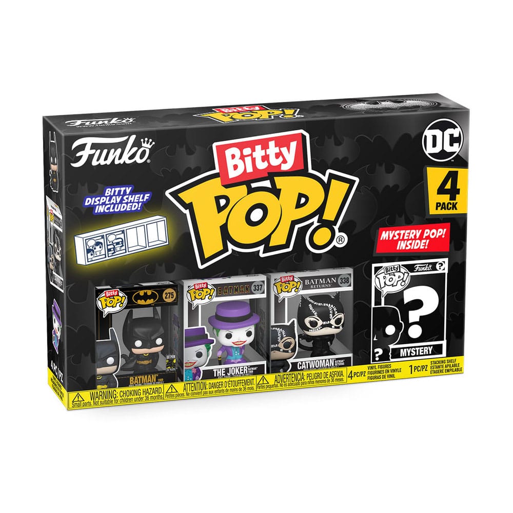 Bitty Pop! Batman 85th Anniversary 4-Pack Series 1 