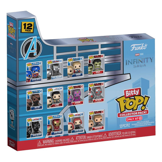 ¡Pop chiquitito! Paquete de colección de 12 unidades de Avengers The Infinity Saga 
