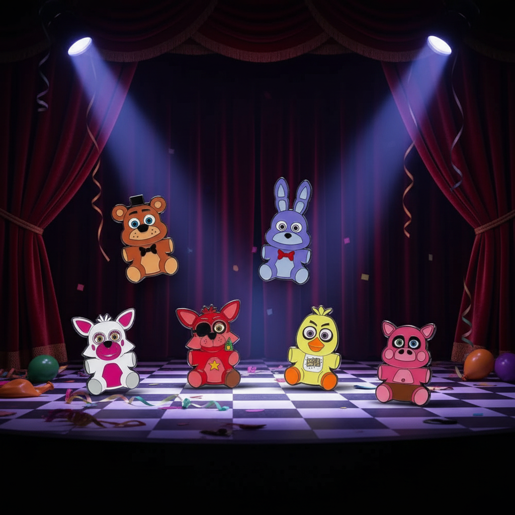 Pin de personaje ciego de Five Nights at Freddy's