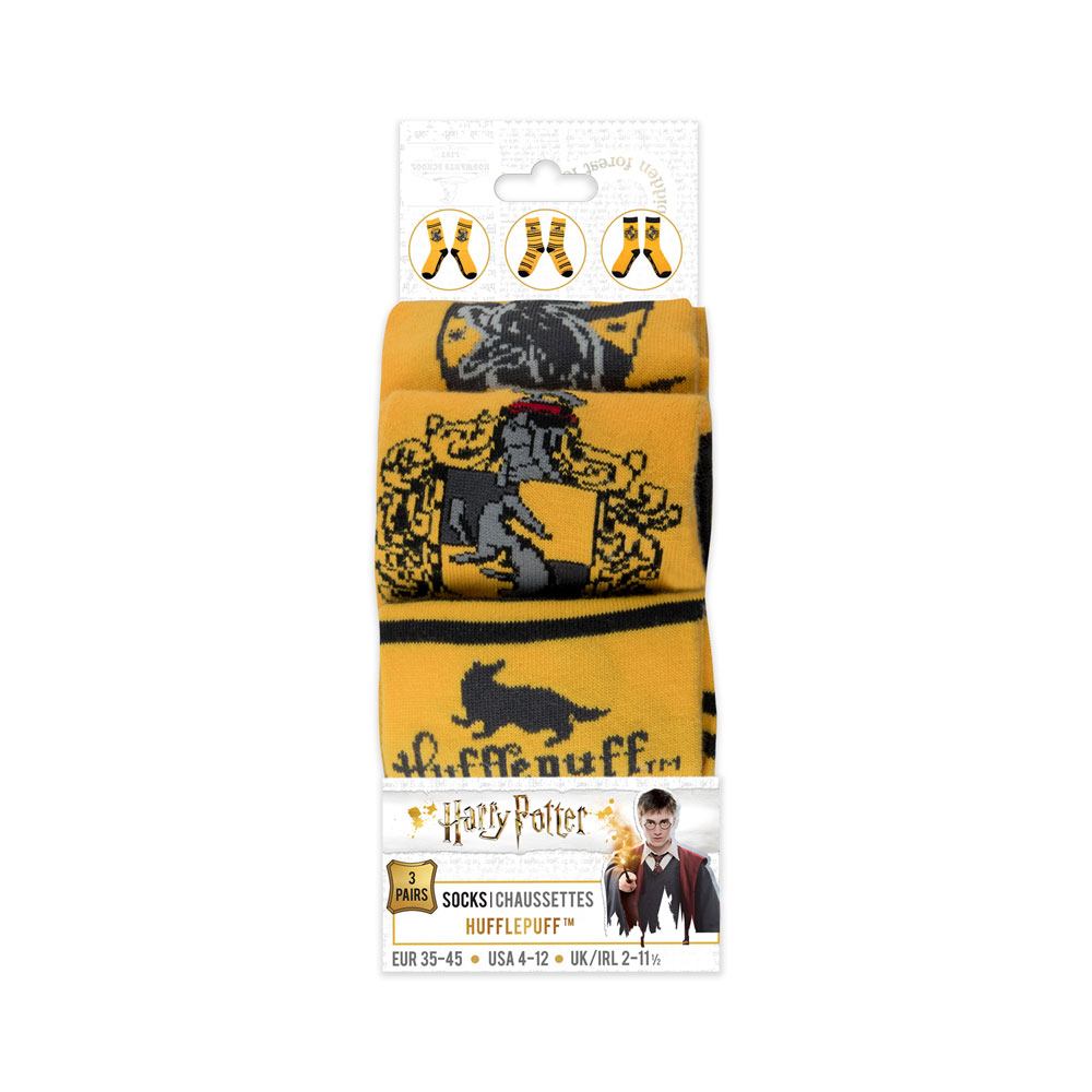 Conjunto de 3 meias Harry Potter - Lufa-Lufa 