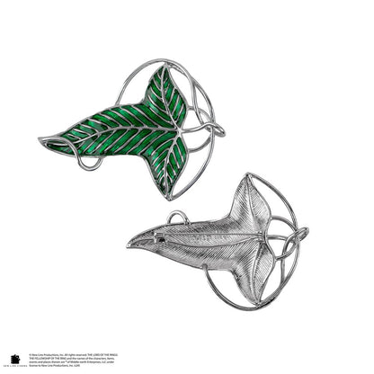 Bola de Navidad de El Señor de los Anillos con broche de hoja de Lórien