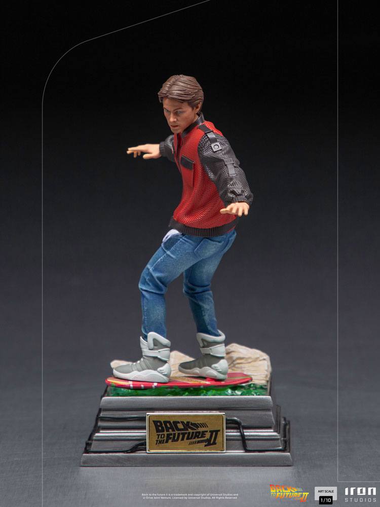 Figurine Marty McFly sur Hoverboard - Back to the Future