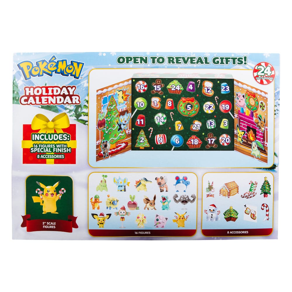 Calendario de Adviento Pokémon: Figuras de batalla 