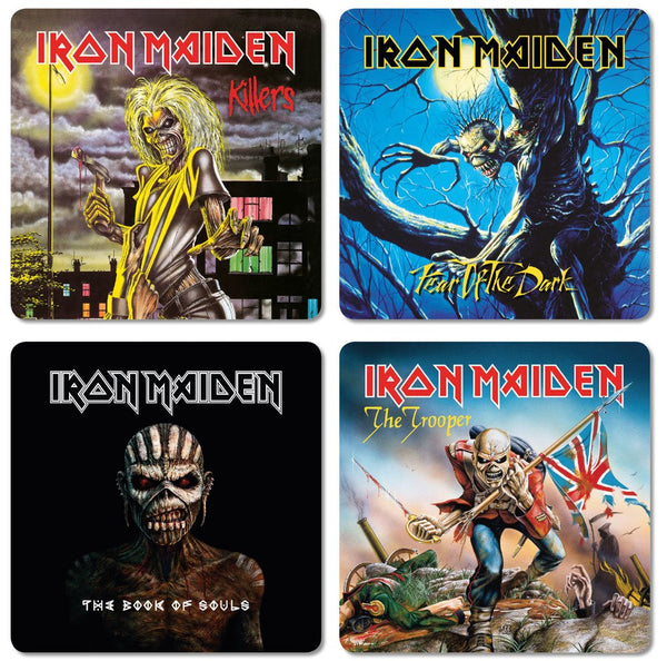 Posavasos Iron Maiden, paquete de 4 