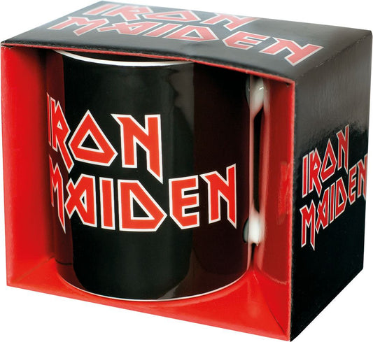 Taza de Iron Maiden con el logotipo 
