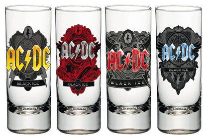 Conjunto de 4 copos de shot AC/DC