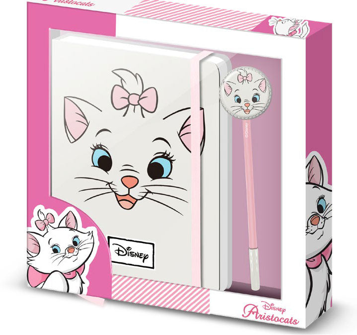 Carnet de Notes avec Stylo Les Aristochats Marie