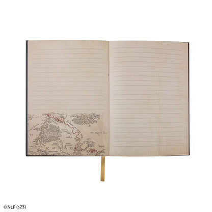 Cuaderno de notas de El Señor de los Anillos - Mapa de la Tierra Media