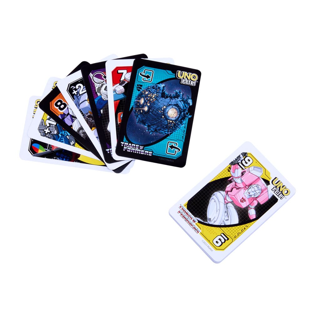 ¡Juego de cartas UNO Flip! - Transformadores 