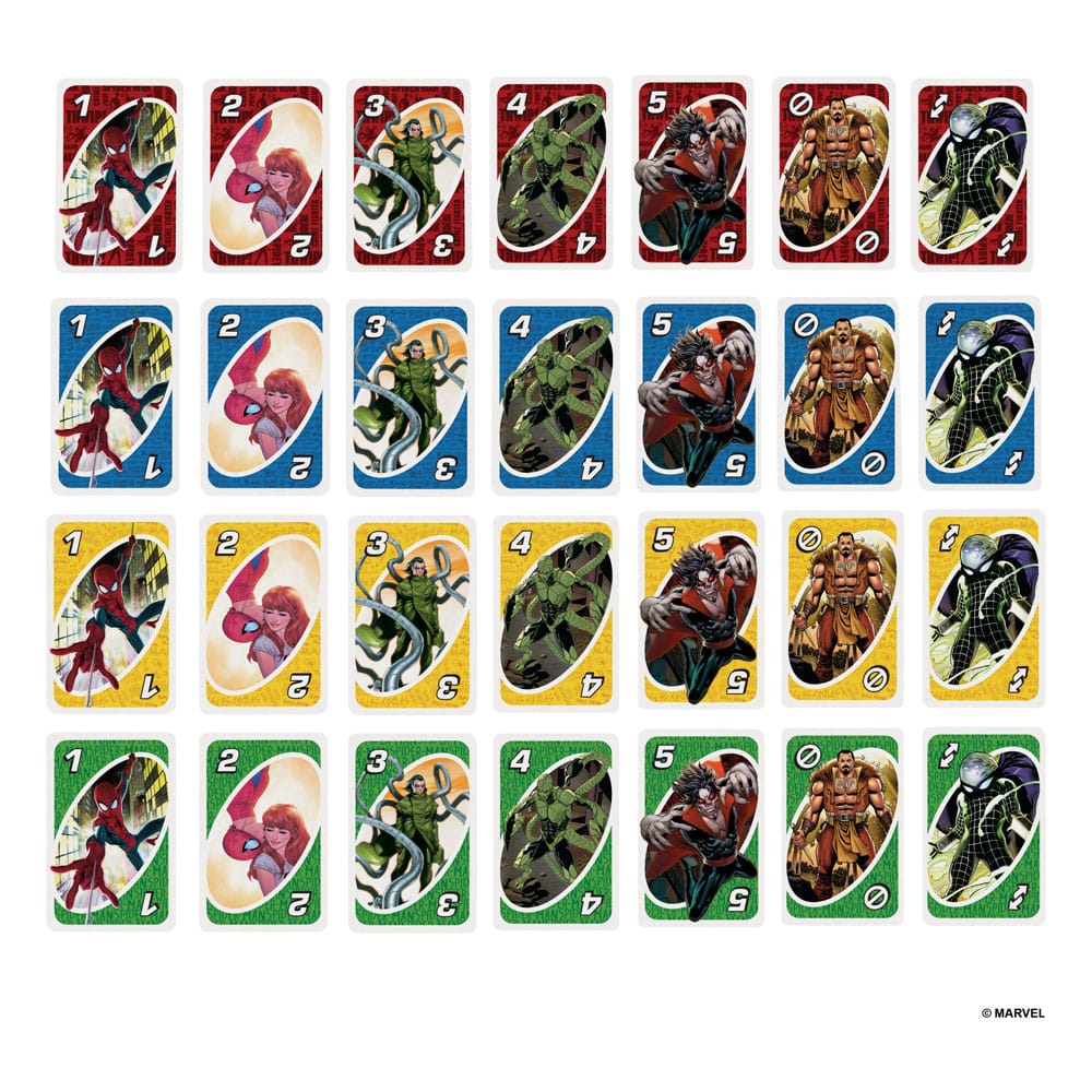Juego de cartas UNO - El sorprendente Hombre Araña 