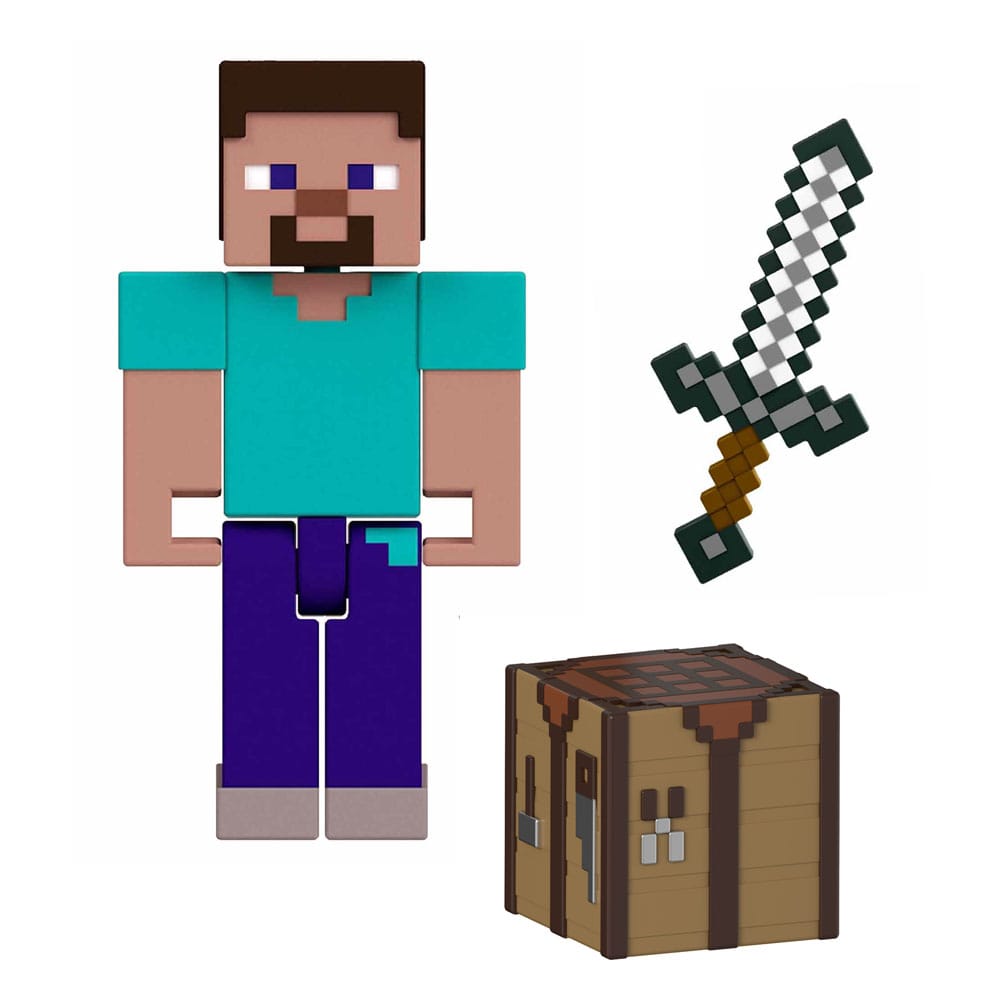 figurine minecraft steve mattel