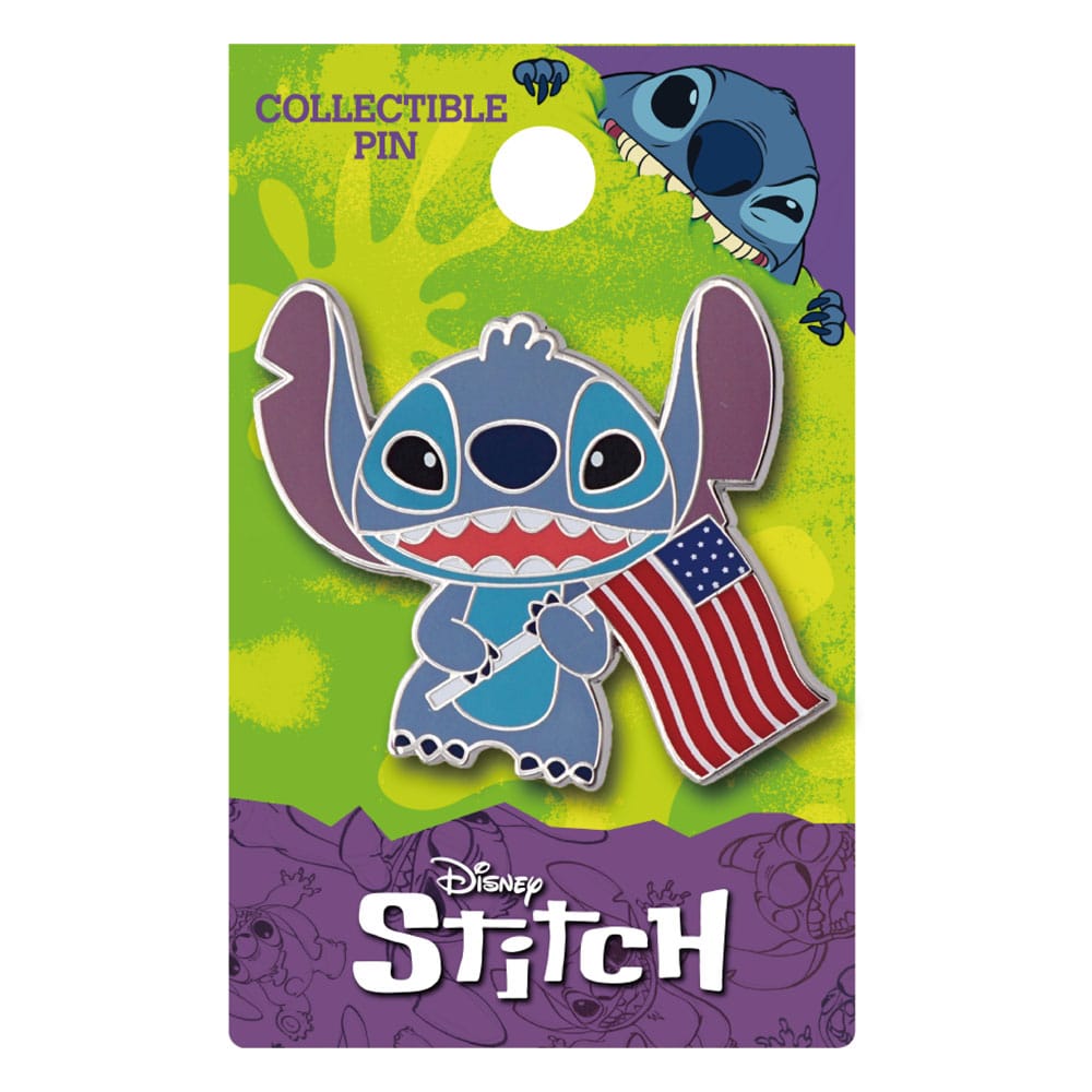 Pin de Lilo y Stitch - Bandera estadounidense de Stitch