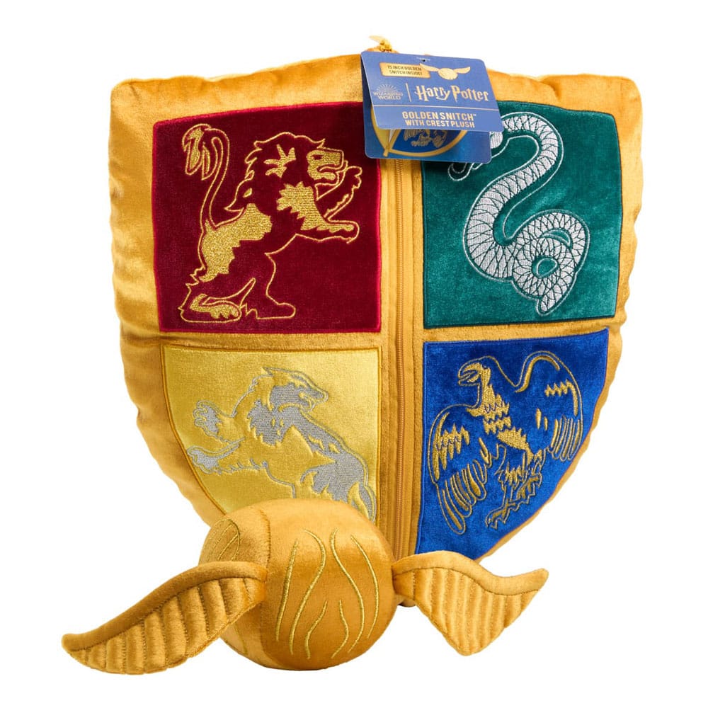 Peluche Harry Potter - Blason de Poudlard et Vif d’or