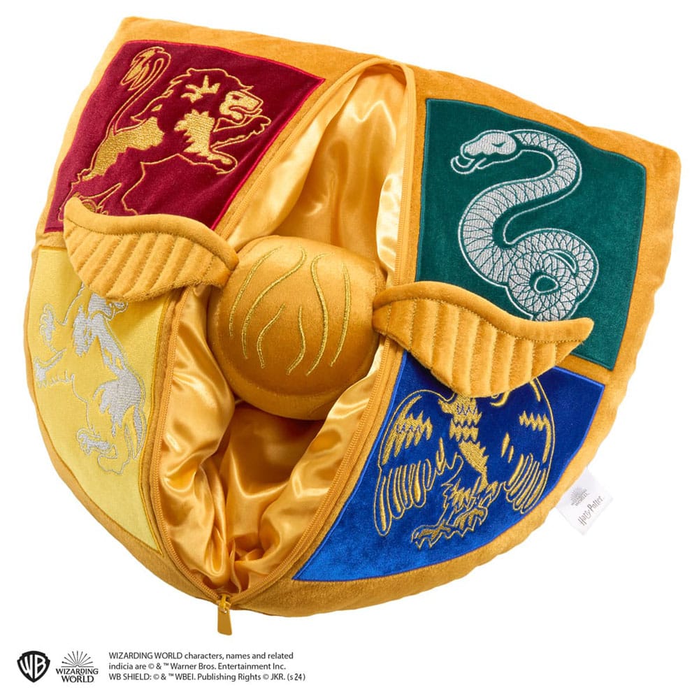 Peluche Harry Potter - Blason de Poudlard et Vif d’or