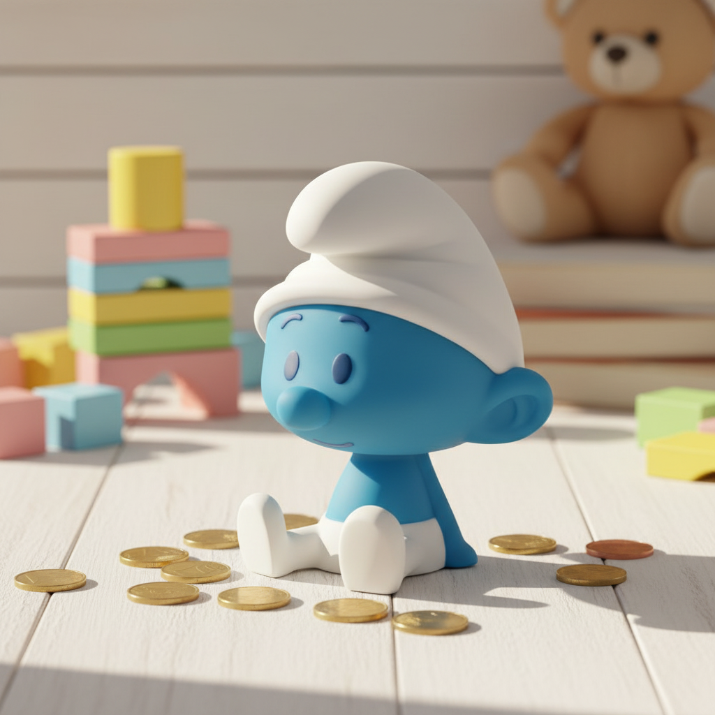 Mealheiro Smurf Chibi 