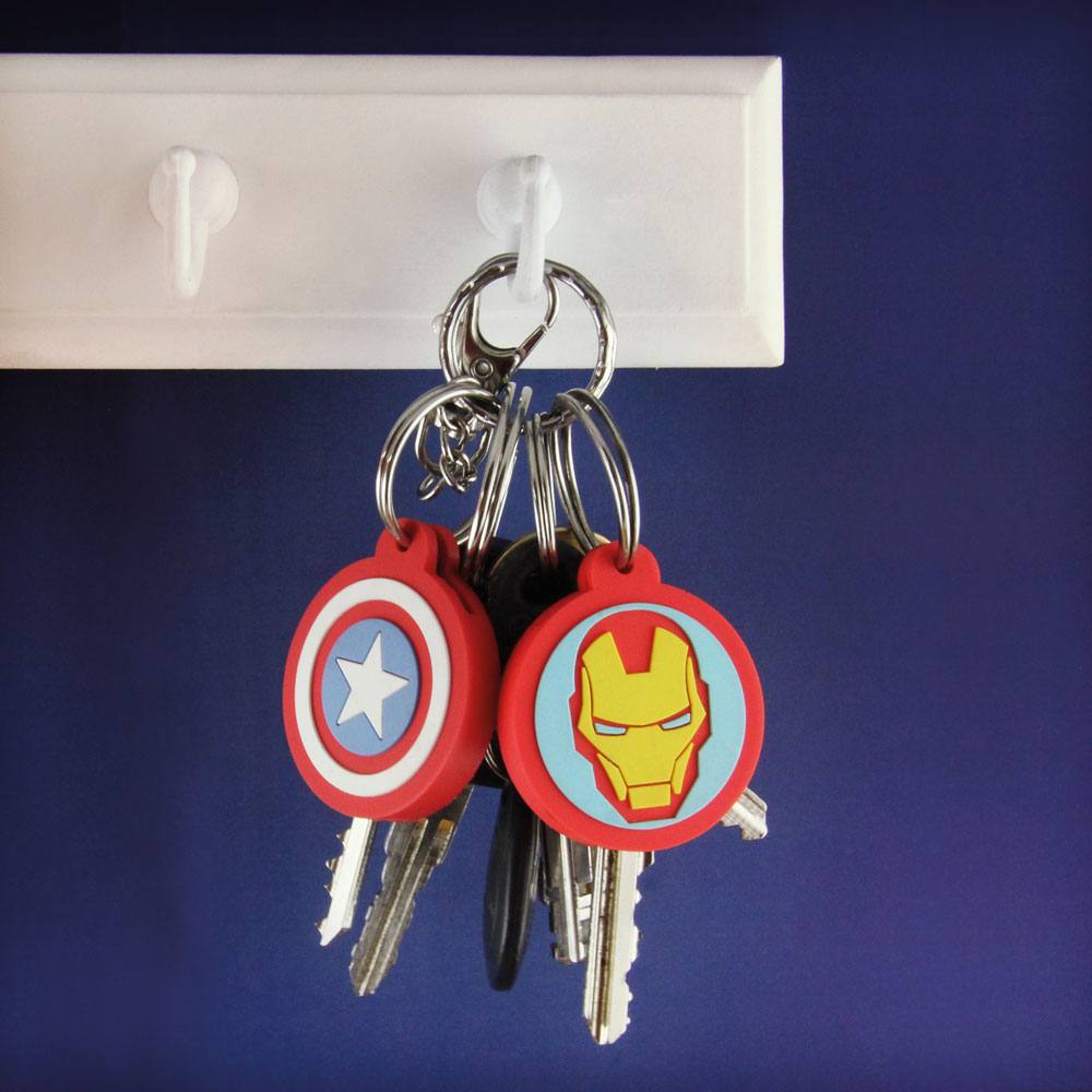 Cache-clés Marvel - Iron Man & Captain America