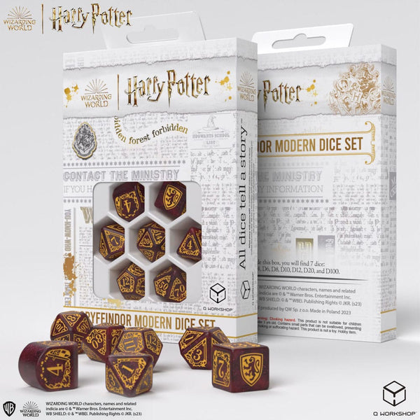 Set di dadi di Harry Potter - Grifondoro 