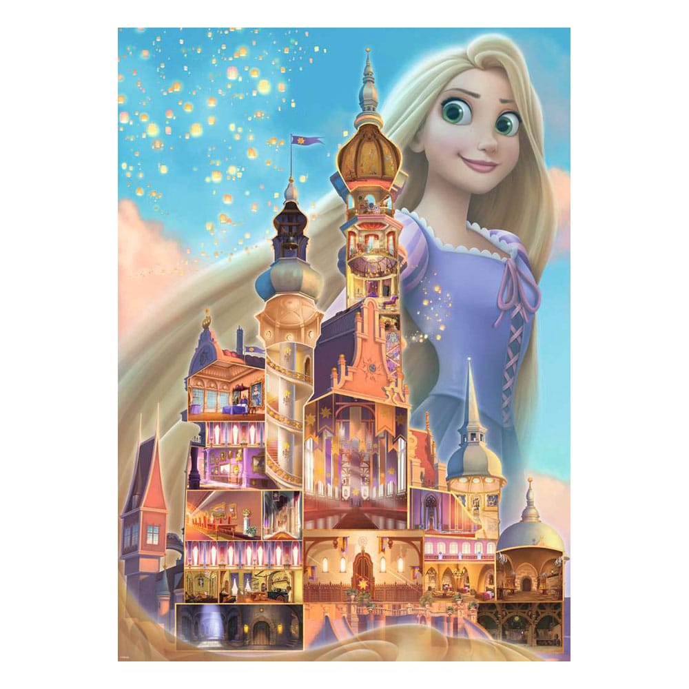 Rompecabezas de la colección de castillos de Disney: Rapunzel 