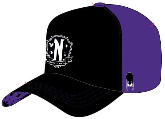 Cappellino hip hop del mercoledì - Logo Nevermore