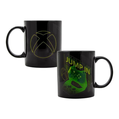 Taza y posavasos metálicos de XBOX