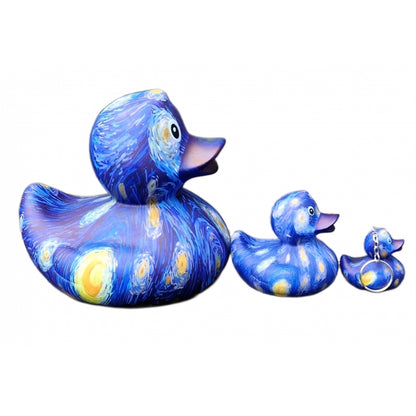 Starry Night Duck Keychain by Vincent Van Gogh