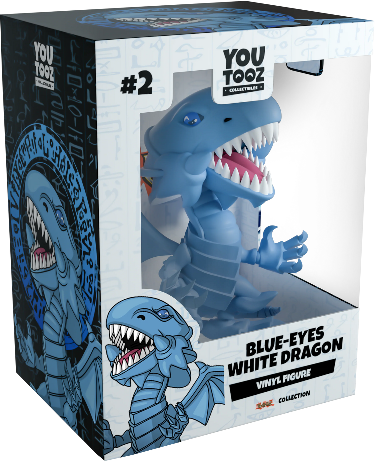 Dragón blanco de ojos azules