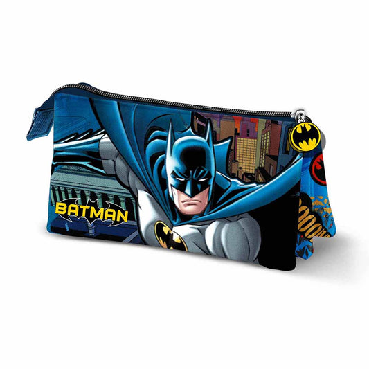 Trousse Triple Batman Battle Karactermania BATMAN BLEU TROUSSE TRIPLE BATMAN BATTLE