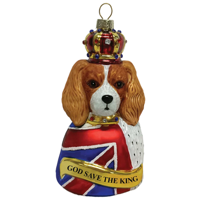 God Save the King Charles Blenheim Christmas Bauble