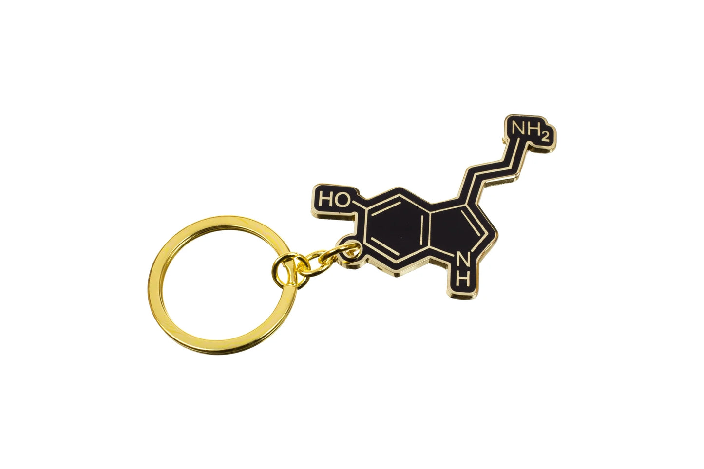 Serotonin Molecule Keychain