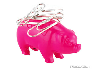 Magnetic Pig Paperclip Holder