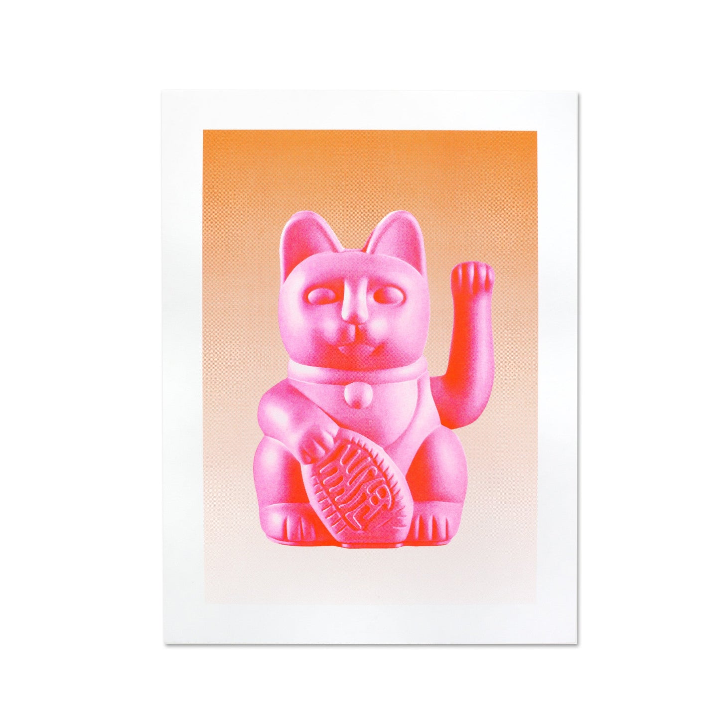 Pink Lucky Cat Artprint