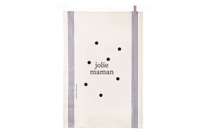 Family tea towel - Jolie Maman