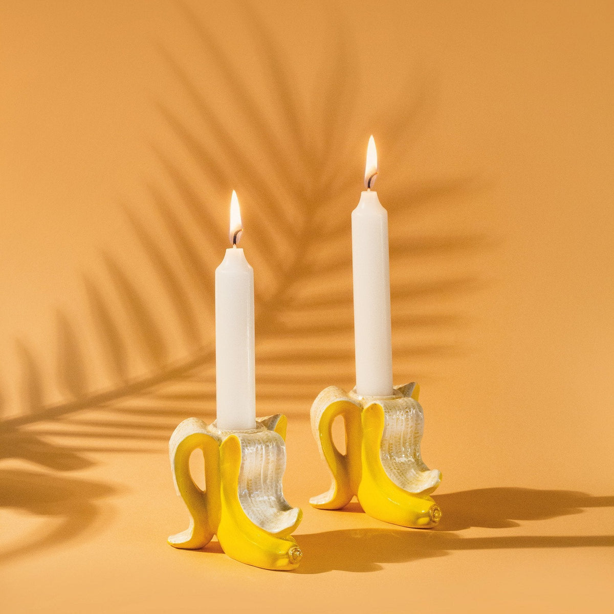 Vela de romance de banana