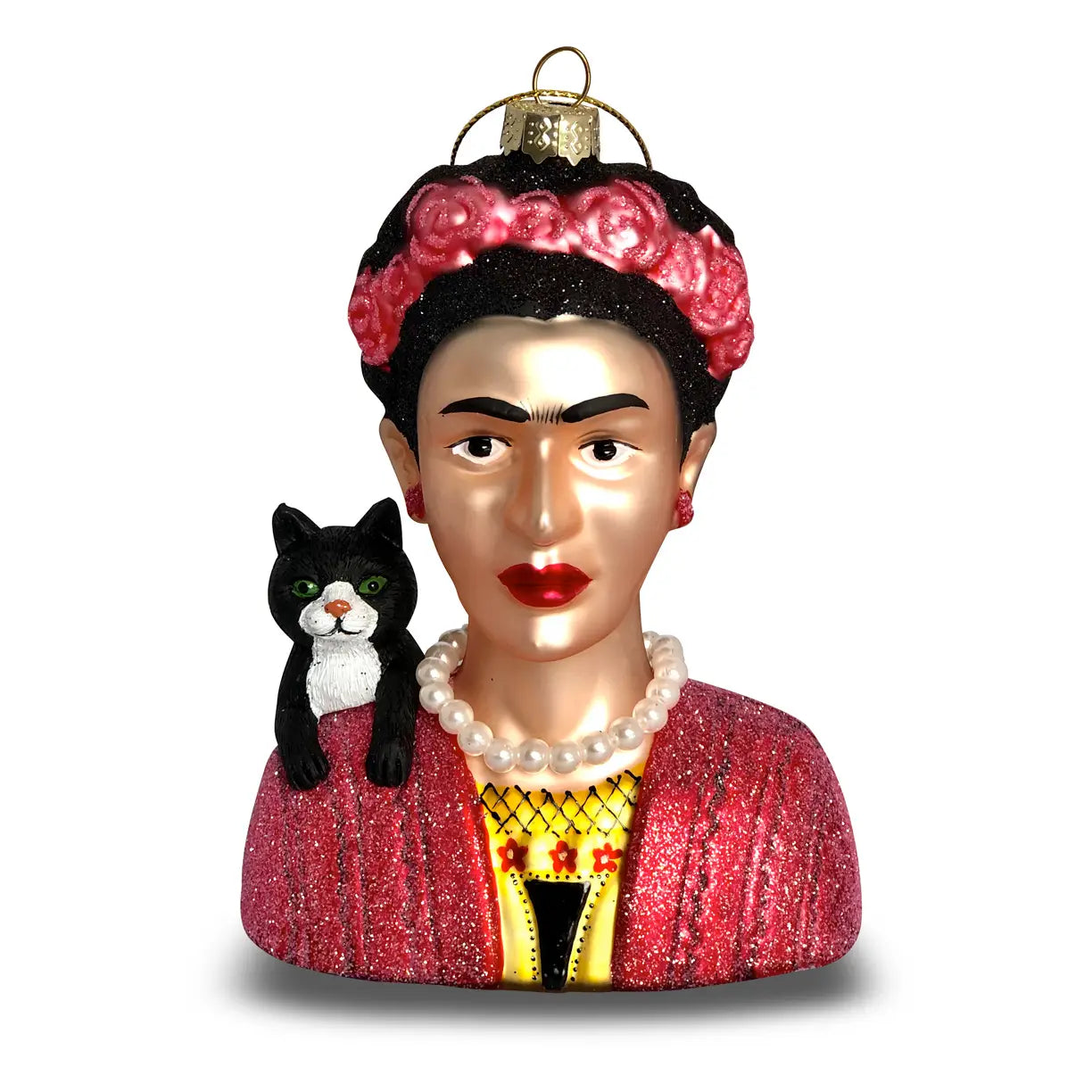 Adorno navideño Frida y su gato