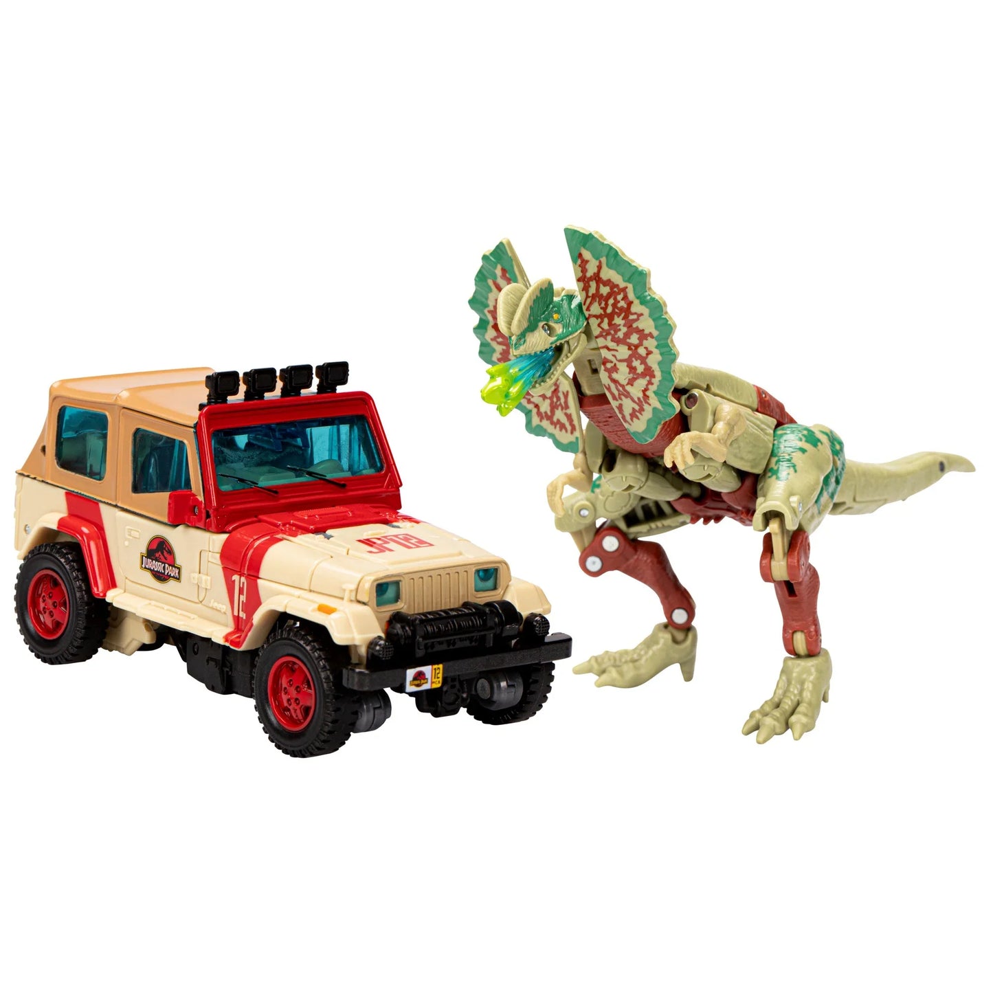 Transformers x Jurassic Park - Dilophocon & Autobot JP12