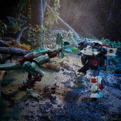 Transformers x Jurassic Park - Dilophocon y Autobot JP12