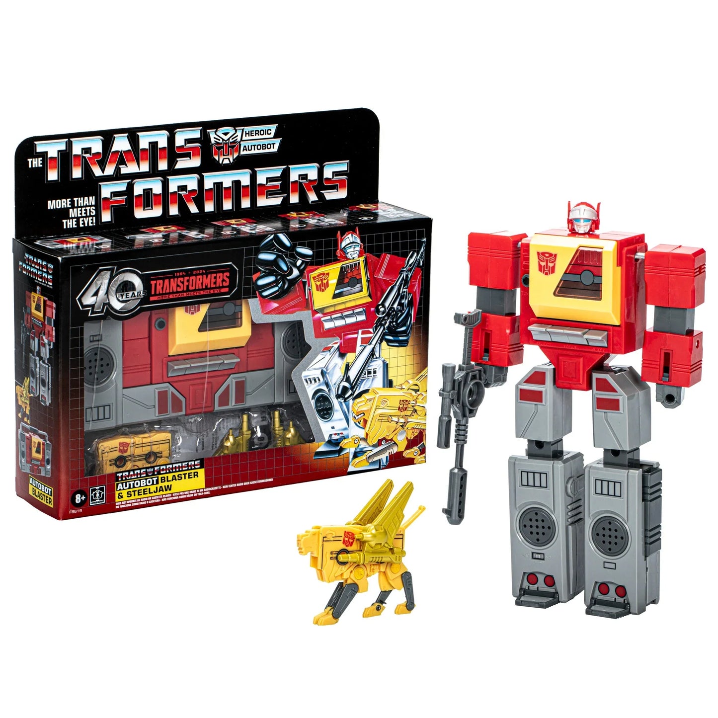 Autobot Blaster y Steeljaw - Transformers Retro 40 Aniversario