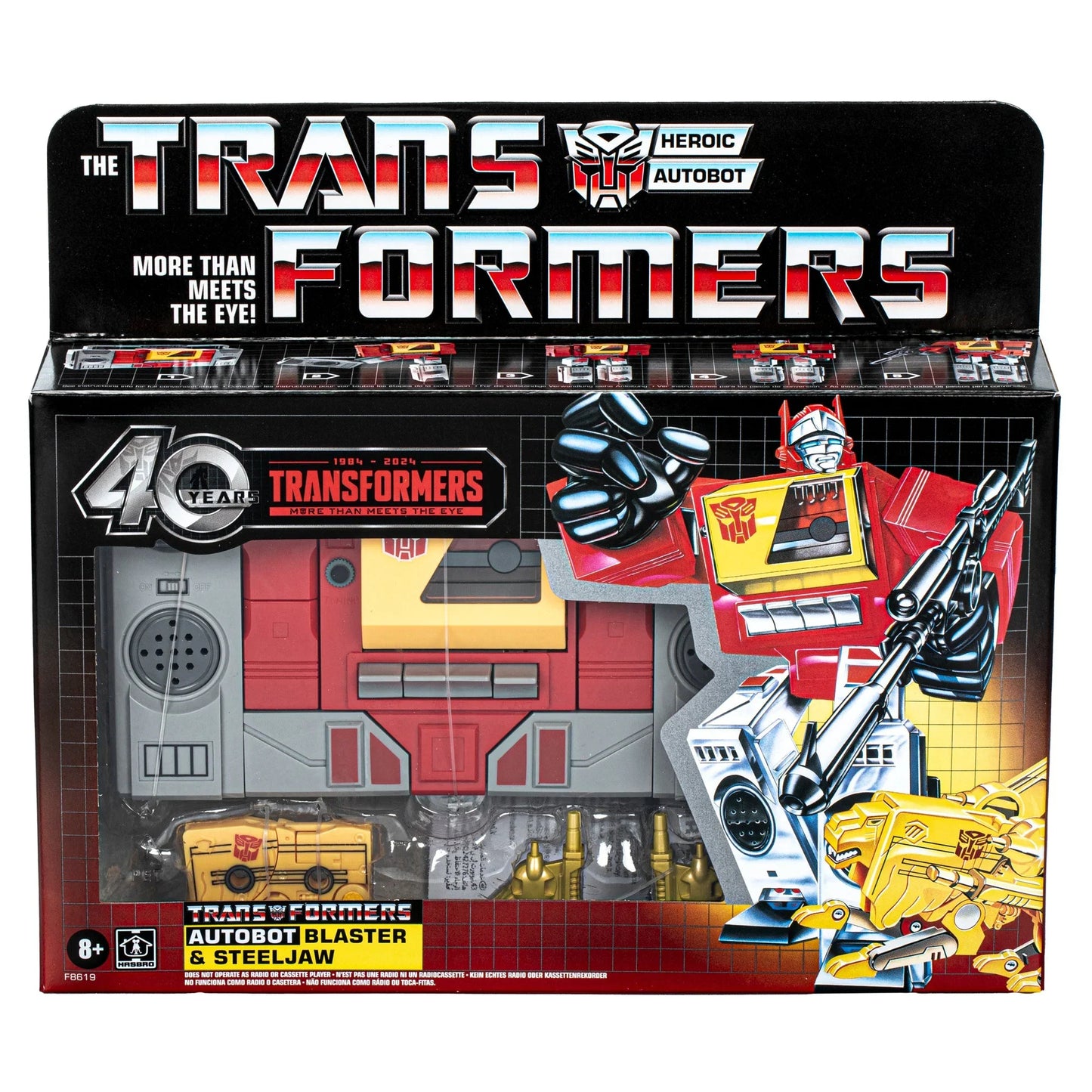 Autobot Blaster y Steeljaw - Transformers Retro 40 Aniversario