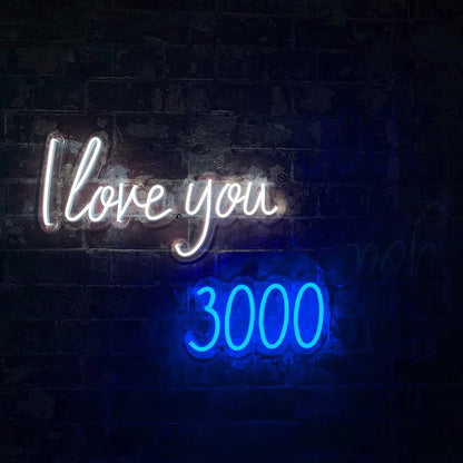 Néon Mural I Love You 3000