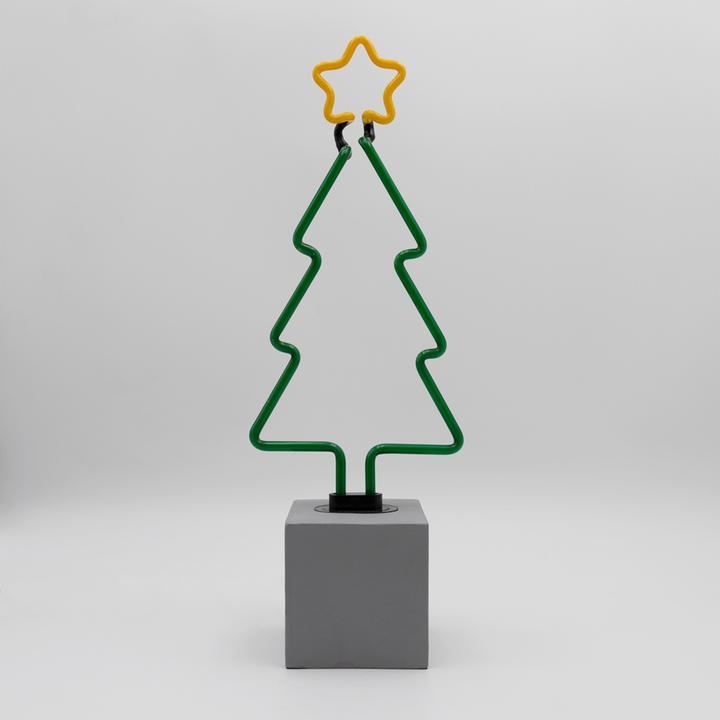 Neonlampe Weihnachtsbaum
