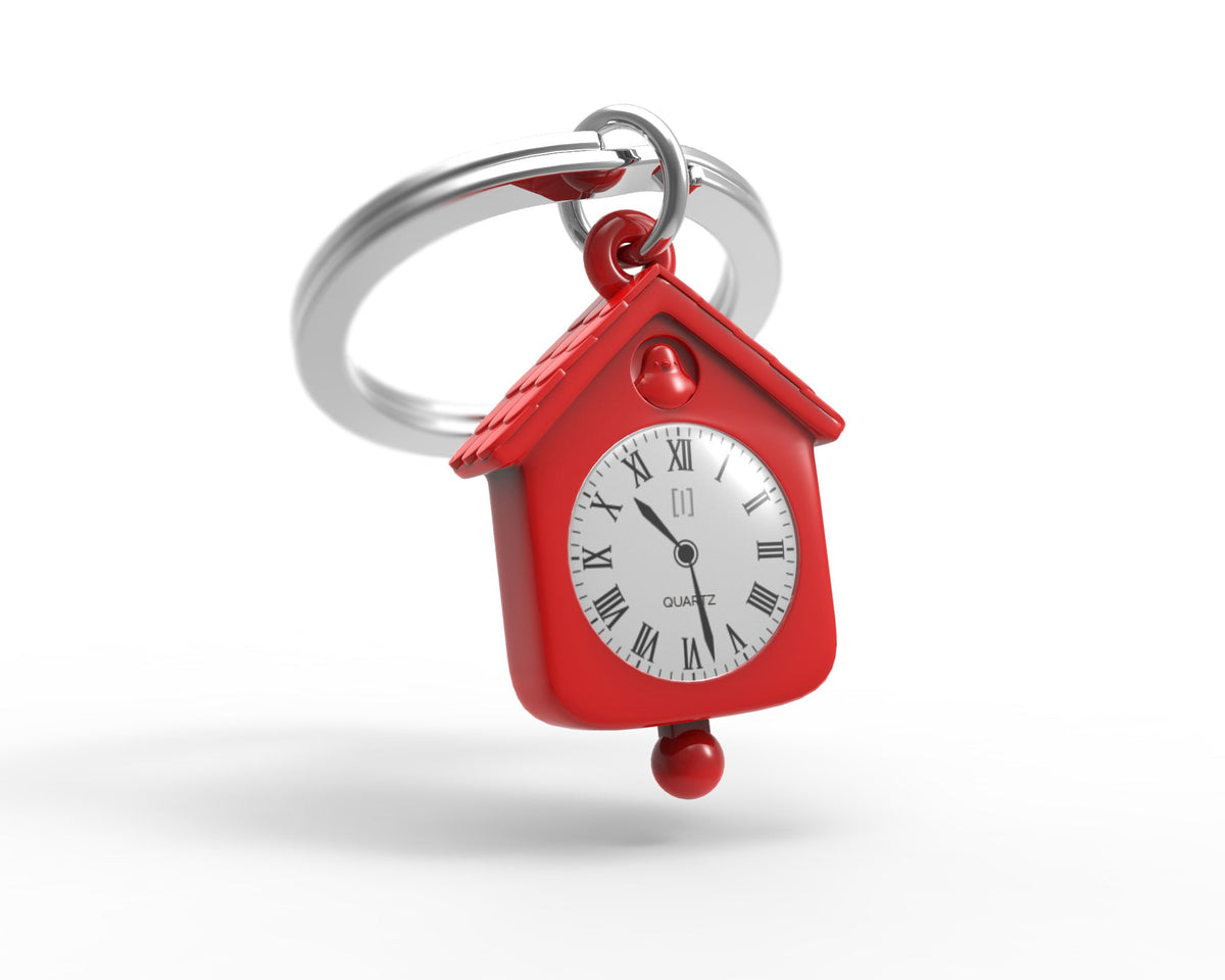 Puerta de la llave del reloj rojo
