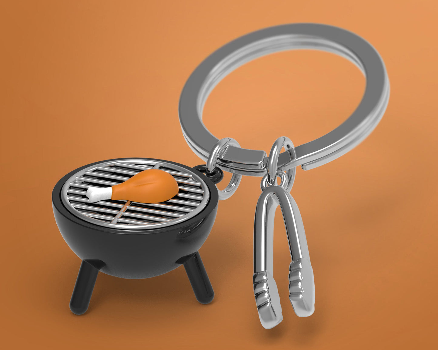 BBQ Chicken key ring