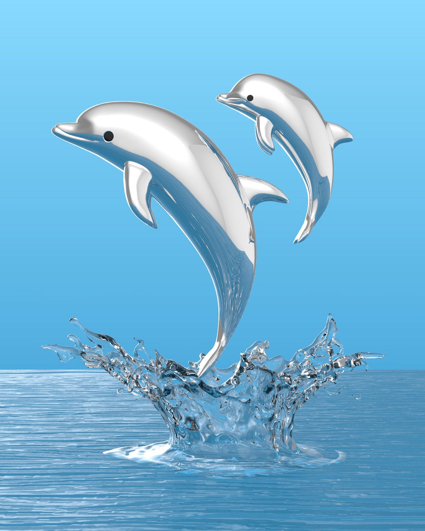 Llavero de delfines