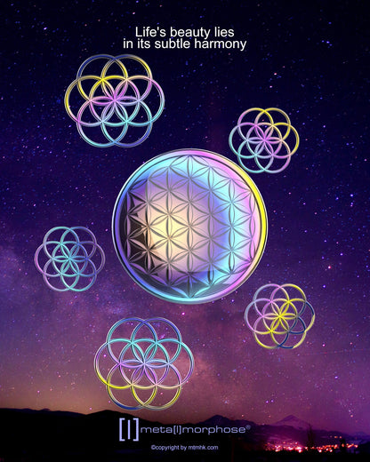 Flower of Life key ring