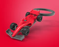 Sleutelhanger Voiture F1 Rood