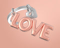 Llavero Love Ballon Gonflable Rosa