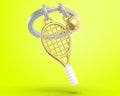 Schlüsselanhänger Tennis Doré